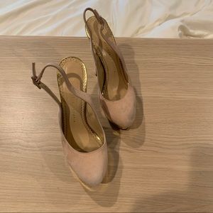 Charlotte Olympia suede sandals platform sz37